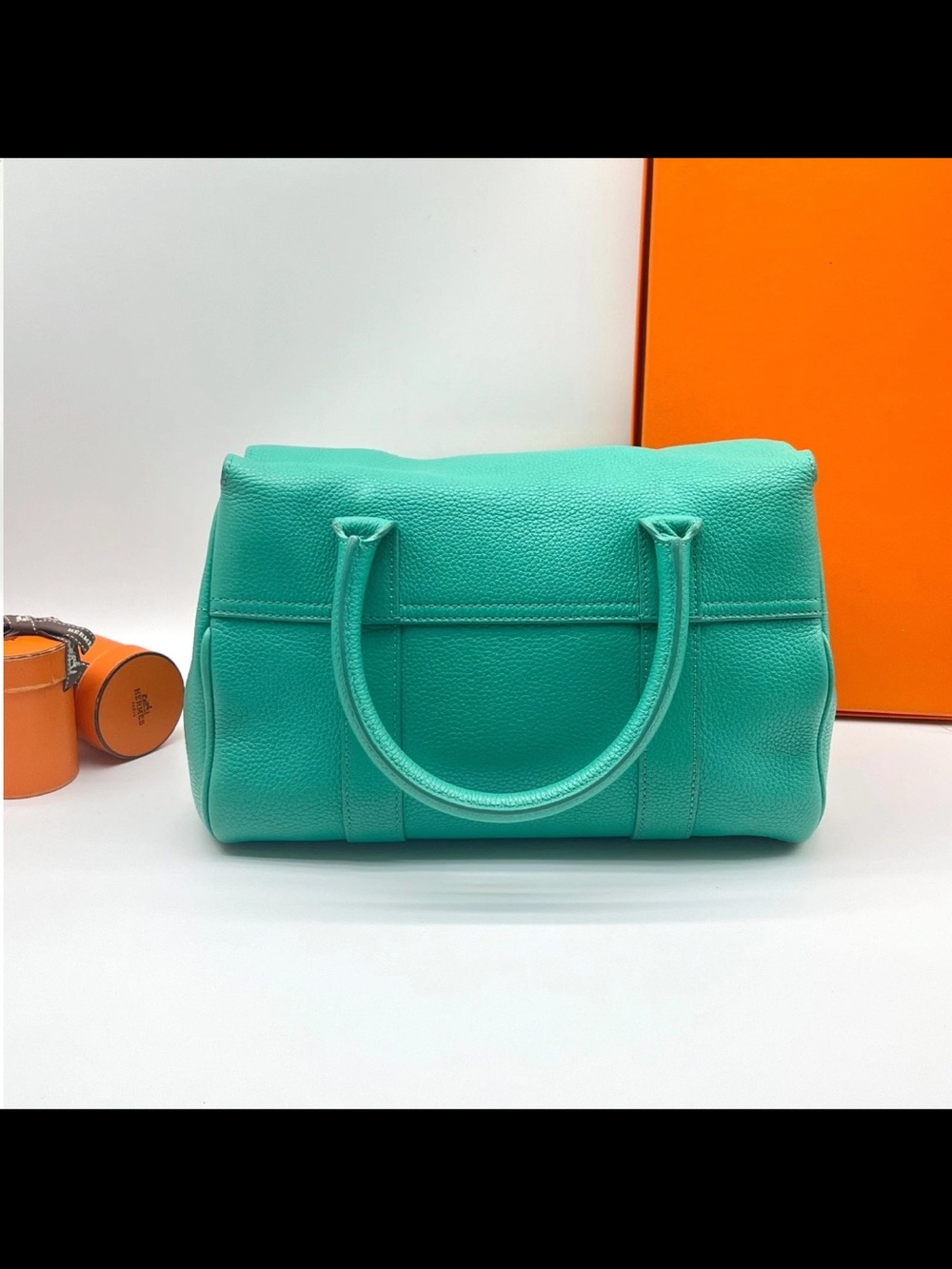 Mulberry Turquoise Leather Satchel - Picture 2 of 16